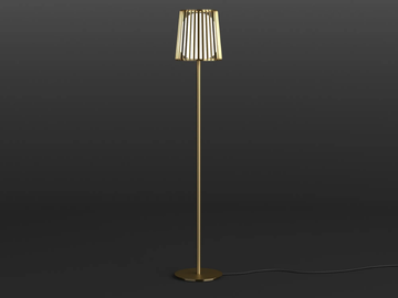 JULIA - LED brass floor lamp by Quasar