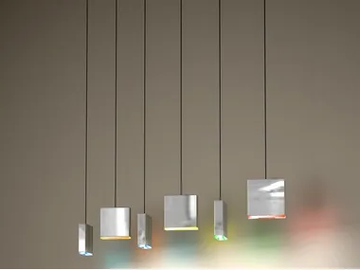 MATCH 6 - LED aluminium pendant lamp by Quasar