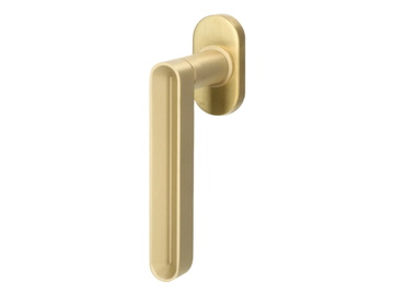 COMO - Brass window handle on rose by Quincalux