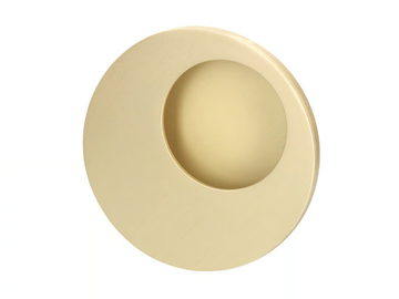 KYOTO - Recessed brass door handle by Quincalux