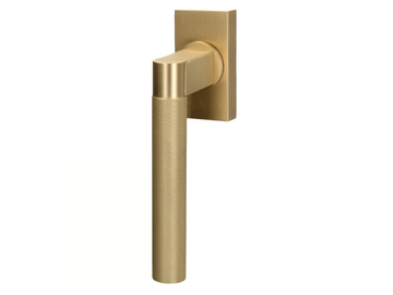 MONTREUX - Brass window handle on rose by Quincalux