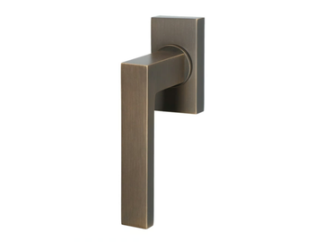 STOCKHOLM - Brass window handle on rose by Quincalux