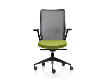 CHANCE NET - Swivel mesh office chair with 5-Spoke base by Quinti Sedute