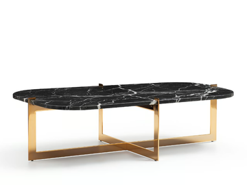 CRUZ - Marble coffee table by Quinti Sedute