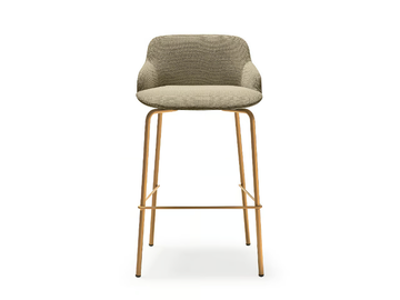 DEEP - Barstool with footrest by Quinti Sedute