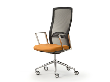 THAT'S IT - Mesh office chair with armrests with 5-Spoke base by Quinti Sedute
