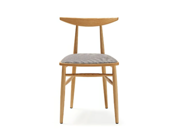 TIMELESS - Wooden chair with integrated cushion by Quinti Sedute