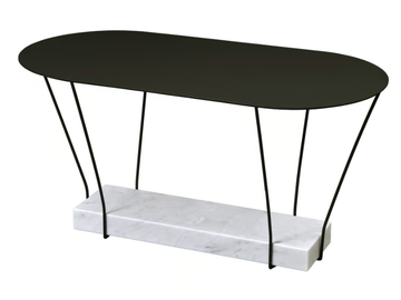 LEST - Oval metal coffee table by RADAR INTERIOR