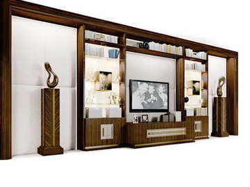 BALI - Wooden TV wall system by Radice
