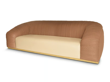 CENTURY - 3 seater leather sofa by Radice
