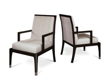 CRUISE - Leather easy chair with armrests by Radice