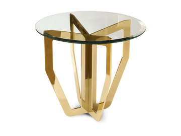 DART - Round glass coffee table by Radice