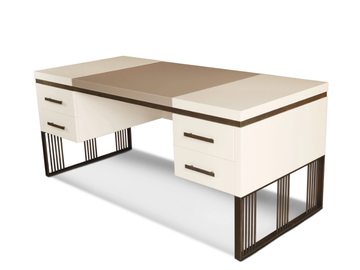 EVE - Rectangular wooden writing desk with drawers by Radice
