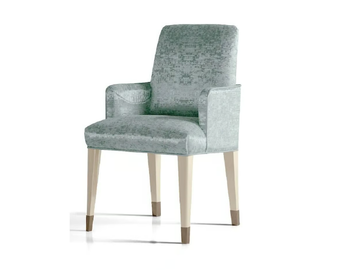 HOLLY - Fabric chair with armrests by Radice