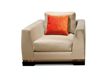 JADE - Fabric armchair with armrests by Radice