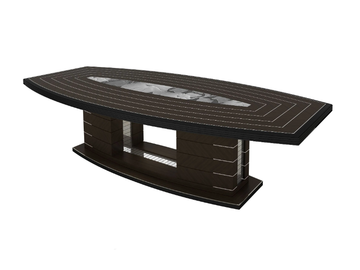 KALOS - Barrel-shaped wooden table by Radice