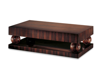 KING - Rectangular ebony coffee table by Radice