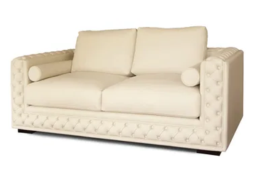 LISA - Tufted 2 seater leather sofa by Radice
