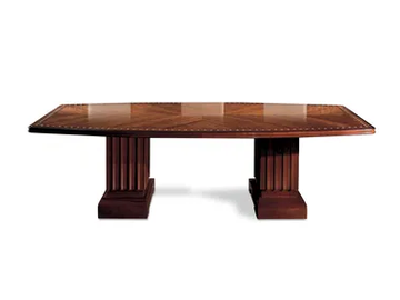 OYSTER - Barrel-shaped wooden table by Radice