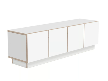 BOXY - Multi-layer wood TV cabinet with doors by Radis