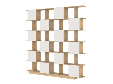 Boxy - Wall-mounted freestanding bookcase by Radis