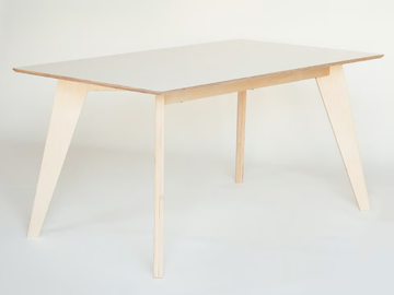 HUH - Rectangular plywood dining table by Radis