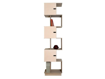 PIX XS - Open wood veneer bookcase by Radis