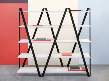 SIK-SAK - Open double-sided divider plywood shelving unit by Radis