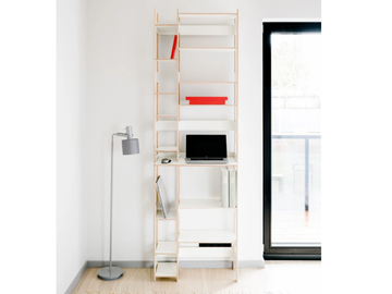 SPECIAL TREASURES - Open shelving unit with secretary desk by Radis