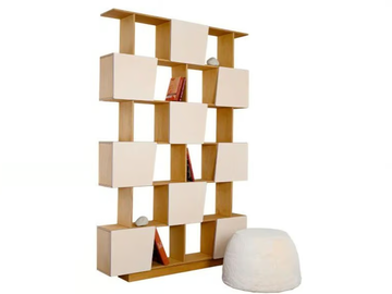 STEP M - Open divider multi-layer wood bookcase by Radis