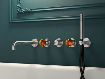 DRN52 - Thermostatic steel bathtub mixer by Radomonte