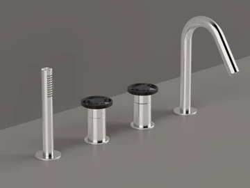 KÀTO - KAN36 - Deck mounted steel bathtub tap by Radomonte
