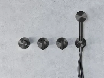 KIRA - KIR51 - Thermostatic steel shower mixer by Radomonte