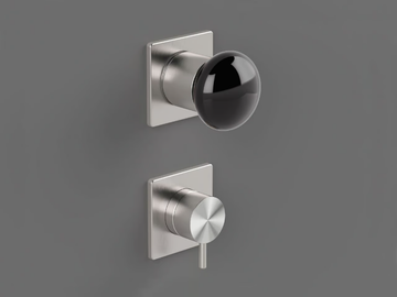 MIR5 - 2 hole thermostatic shower mixer with diverter by Radomonte