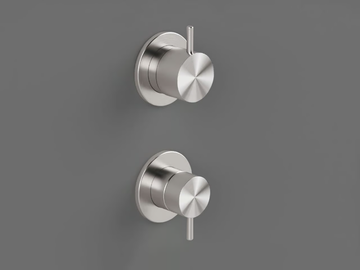 TKI5 - 2 hole stainless steel shower mixer with diverter by Radomonte
