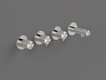 TKN51 - 4 hole thermostatic shower mixer by Radomonte