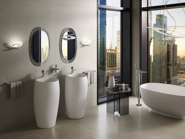 RAK-CLOUD - Freestanding ceramic washbasin by RAK Ceramics