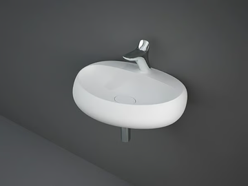 RAK-CLOUD - Wall-mounted ceramic washbasin by RAK Ceramics