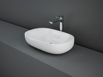 RAK-ILLUSION - Countertop oval ceramic washbasin by RAK Ceramics