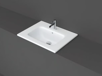 RAK-JOY - Inset rectangular single washbasin by RAK Ceramics