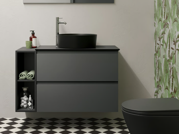 RAK-JOY - Wall-mounted vanity unit with drawers by RAK Ceramics