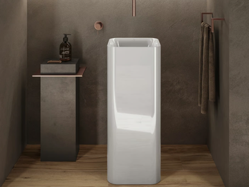 RAK-PETIT - Freestanding square ceramic washbasin by RAK Ceramics