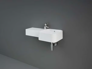 RAK-PETIT - Square wall-mounted ceramic handrinse basin by RAK Ceramics