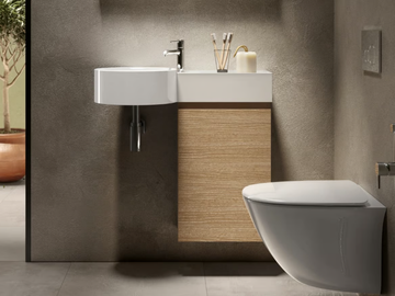 RAK-PETIT - Wall-mounted handrinse basin round by RAK Ceramics
