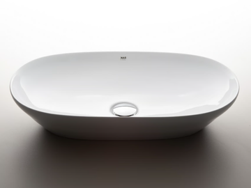 RAK-VARIANT - Countertop oval ceramic washbasin by RAK Ceramics