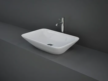 RAK-VARIANT - Countertop rectangular ceramic washbasin by RAK Ceramics