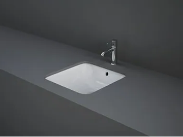 RAK-VARIANT - Undermount square ceramic washbasin by RAK Ceramics