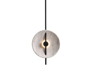 MITO - LED Carrara marble pendant by Rakumba