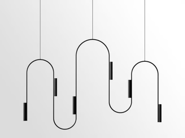 POP - LED swivel brass pendant lamp by Rakumba