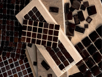 BORA BORA - Coconut and natural stone wall/floor tiles by RAMA 1956